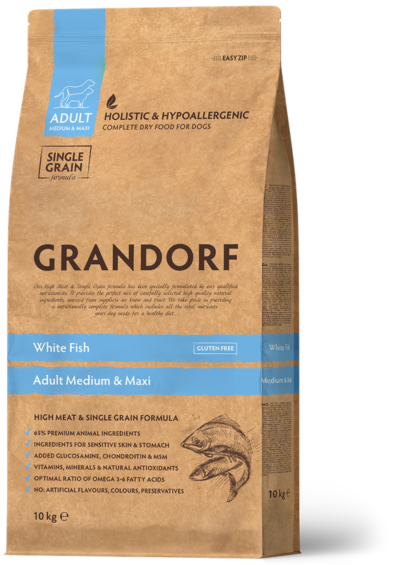 Adult Medium & Maxi White Fish 1 кг