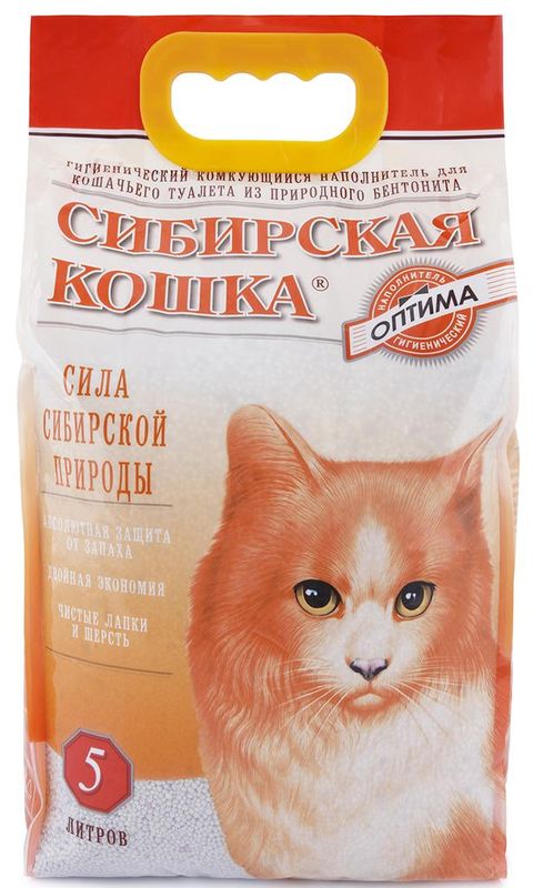 Наполнитель суперкомкующийся "Оптима" 5 л